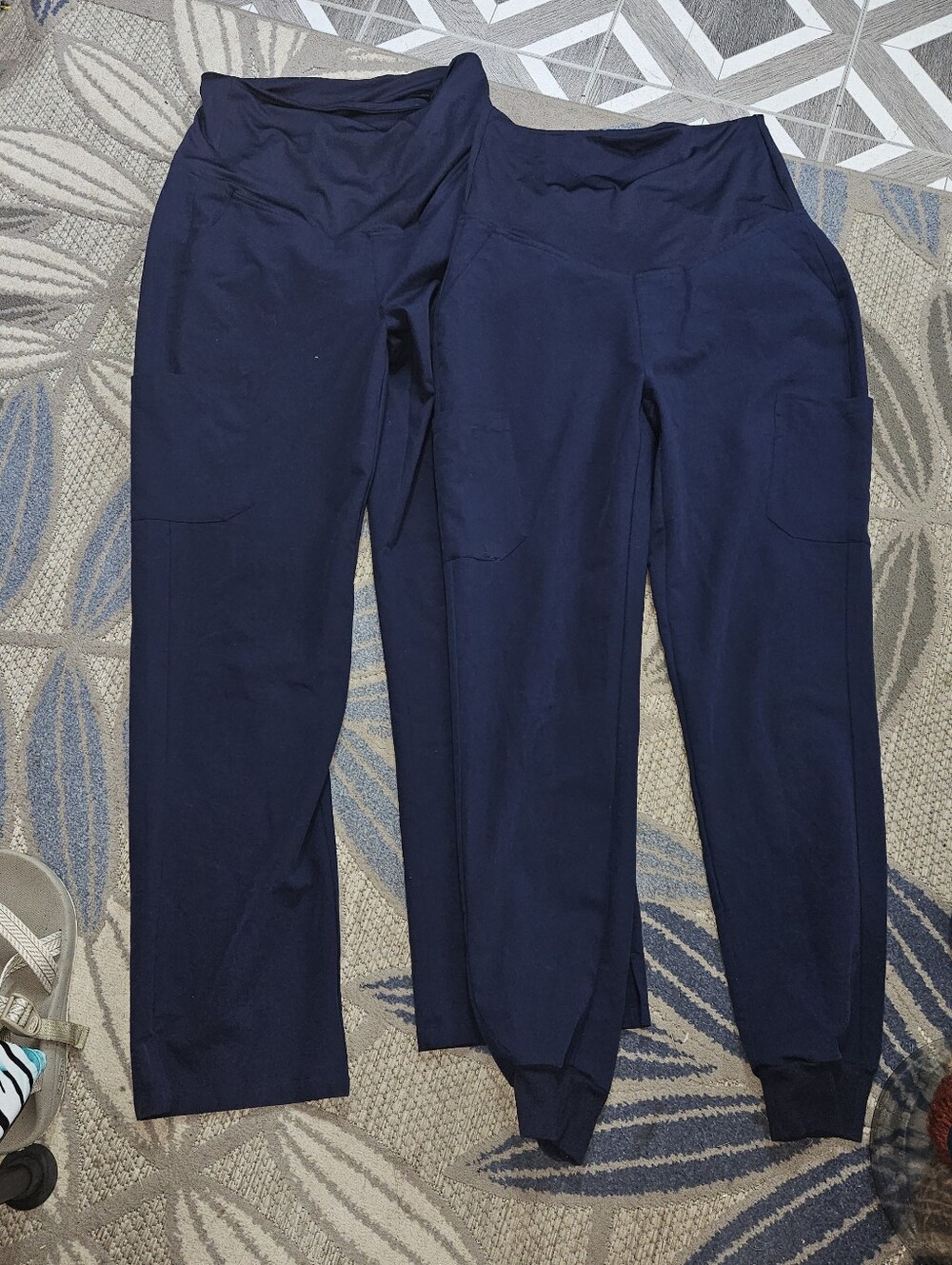 Mandala Navy Maternity Pants